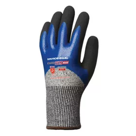   Kesztyű mártott COVERGUARD Eurocut 5 vágásbiztos nitril szürke/kék 11-es 2 darab/pár
