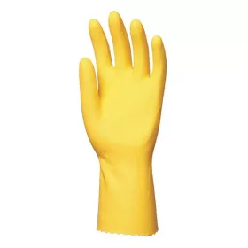  Gumikesztyű COVERGUARD latex pamutbolyhozott belső sárga 7-es 2 darab/pár