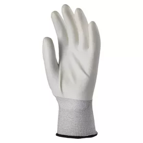   Kesztyű mártott COVERGUARD poliészter PU tenyérrel fehér 6-os 2 darab/pár