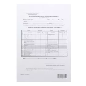   Nyomtatvány beutalási munkaköri orvosi alkalmassági vizsgálatra A/4