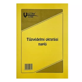   Nyomtatvány tűzvédelmi oktatási napló VECTRALINE A/4 álló 20 lapos