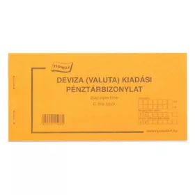 Nyomtatvány deviza kiadási bizonylat 25x2