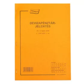 Nyomtatvány pénztárjelentés deviza