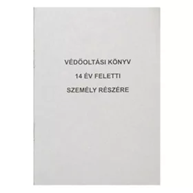   Nyomtatvány védőoltási könyv PÁTRIA 14 év feletti személy részére A/6