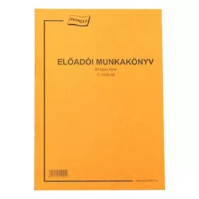 Nyomtatvány előadói munkakönyv A/4 20 lapos