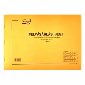 Nyomtatvány felvásárlási jegy mezőgazdasági A/4 25x3