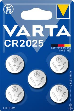 VARTA Gombelem, CR2025, 5 db, VARTA