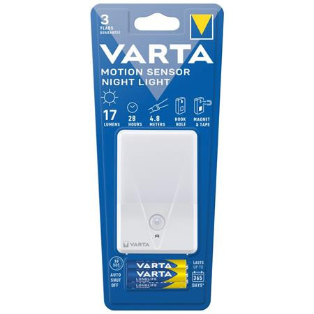 VARTA Éjjeli lámpa, LED, VARTA "Motion Sensor Night"