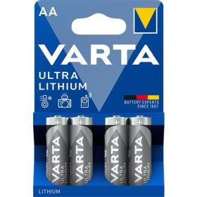   VARTA Elem, AA ceruza, 4 db, lítium, VARTA "Ultra Lithium"