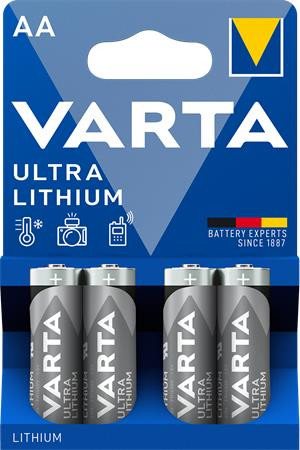 VARTA Elem, AA ceruza, 4 db, lítium, VARTA "Ultra Lithium"