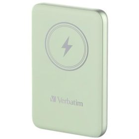   VERBATIM Power bank, mágneses (vezeték nélküli), 10.000mAh, VERBATIM "MCP-10, zöld