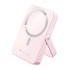 VERBATIM Power bank, külső akkumulátor, mágneses (vezeték nélküli), 10.000mAh, kitámasztó, VERBATIM "Charge n Go", rózsaszín