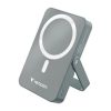 VERBATIM Power bank, külső akkumulátor, mágneses (vezeték nélküli), 10.000mAh, kitámasztó, VERBATIM "Charge n Go", szürke