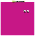   NOBO Üzenőtábla, mágneses, írható, rózsaszín, 36x36 cm, NOBO/REXEL