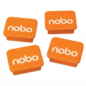 NOBO Mágnesek fehértáblához 4 db, NOBO narancs