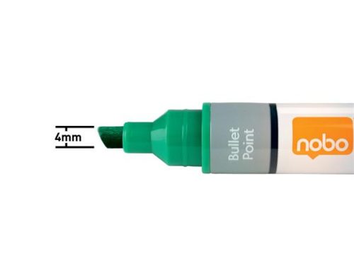 NOBO Táblamarker, vágott hegyű, 4 mm, NOBO, zöld