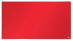   NOBO Textiltábla, széles képarány, 40"/89x50cm, alumínium keret, NOBO "Impression Pro", piros