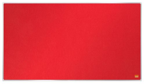 NOBO Textiltábla, széles képarány, 40"/89x50cm, alumínium keret, NOBO "Impression Pro", piros