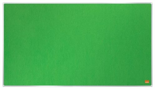 NOBO Textiltábla, széles képarány, 40"/89x50cm, alumínium keret, NOBO "Impression Pro", zöld