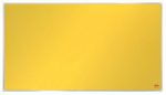   NOBO Textiltábla, széles képarány, 40"/89x50cm, alumínium keret, NOBO "Impression Pro", sárga