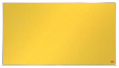 NOBO Textiltábla, széles képarány, 40"/89x50cm, alumínium keret, NOBO "Impression Pro", sárga