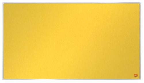 NOBO Textiltábla, széles képarány, 40"/89x50cm, alumínium keret, NOBO "Impression Pro", sárga