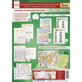   STIEFEL Tanulói munkalap csomag, 5 munkalap, 1 alátét, filc, STIEFEL "II. osztály"