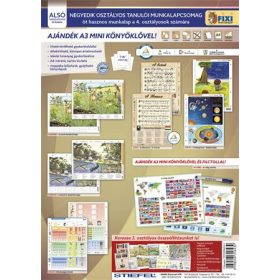   STIEFEL Tanulói munkalap csomag, 5 munkalap, 1 alátét, filc, STIEFEL "IV. osztály"