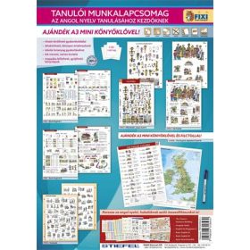   STIEFEL Tanulói munkalap csomag, 5 munkalap, 1 alátét, filc, STIEFEL "Angol nyelvtanulás"