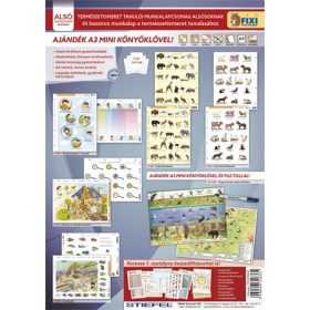   STIEFEL Tanulói munkalap csomag, 5 munkalap, 1 alátét, filc, STIEFEL "Természetismeret alsósoknak"