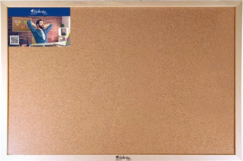 VICTORIA VISUAL Parafatábla, 60x90 cm, fa keret, VICTORIA VISUAL