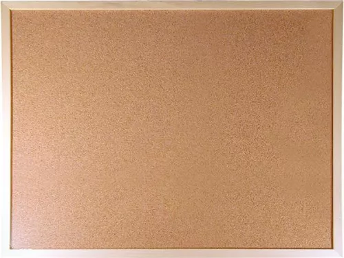 VICTORIA VISUAL Parafatábla, kétoldalas (parafa/parafa), 30x40 cm, fa keret, VICTORIA VISUAL