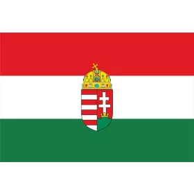 . Zászló, magyar, címerrel 60x90 cm